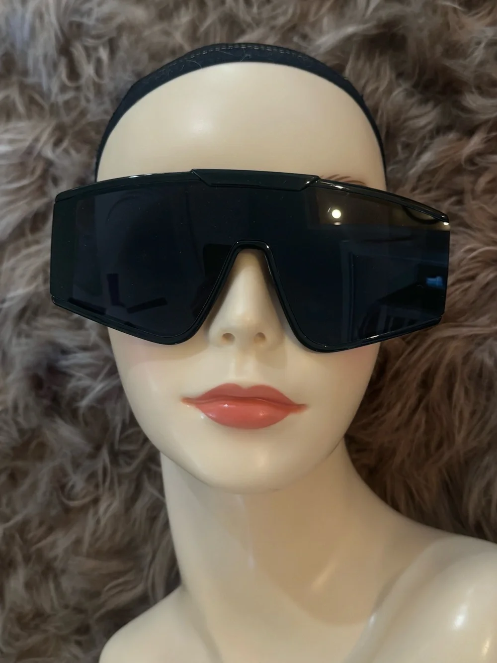 Futuristic shield sunglasses